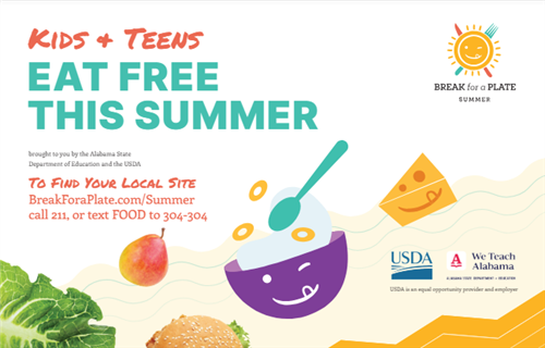 Break for a Plate Summer, Kids and Teens Eat Free This Summer
